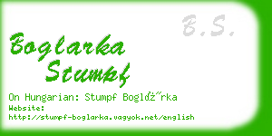 boglarka stumpf business card